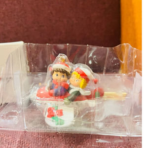 Vintage Campbell Soup Christmas airplane ornament, 1998